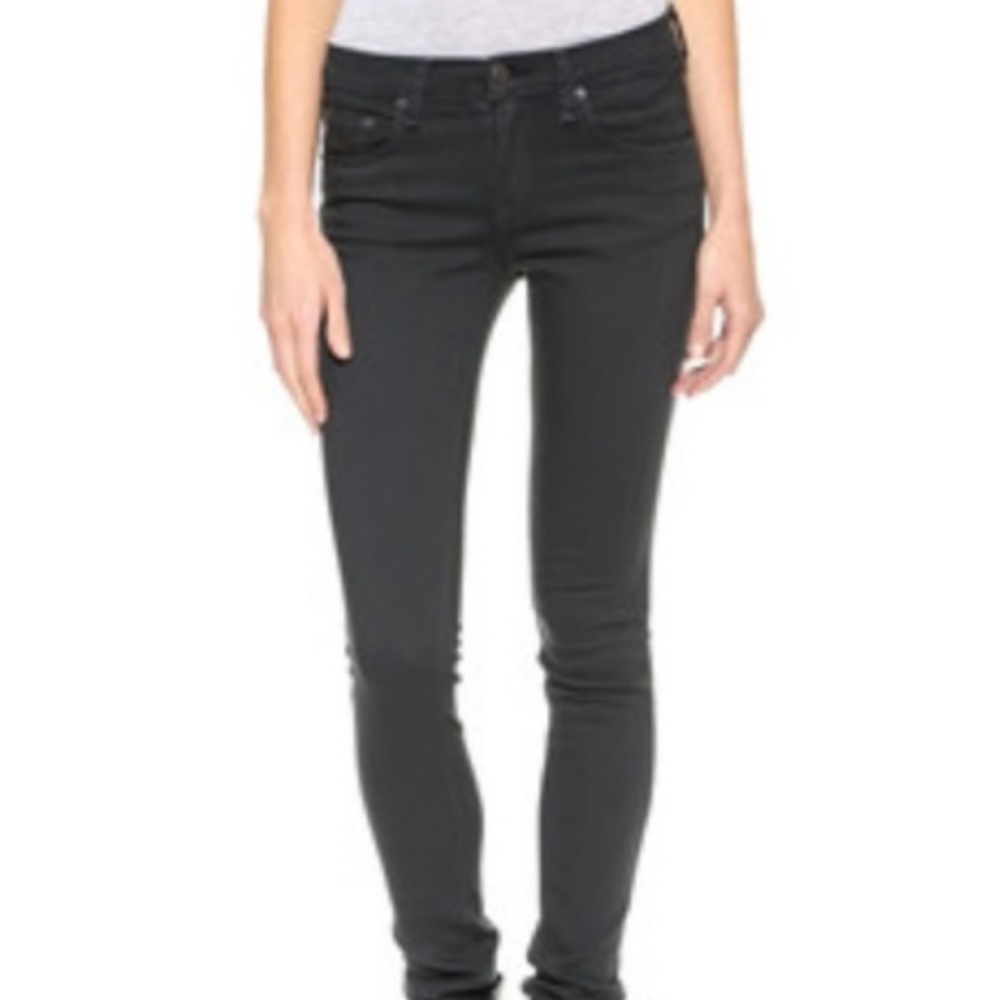 Rag and Bone Dark Gray Skinny Jeans